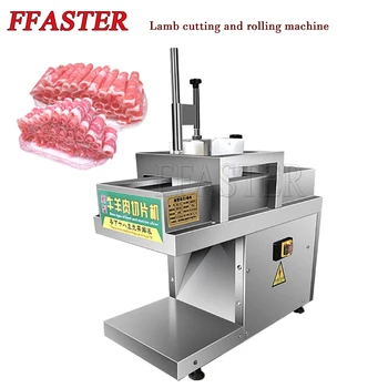 Multifunkčné Rez Baraním Roll Stroj Elektrický Mäso Slicer Zmrazenie Hovädzie Mäso Rezací Stroj