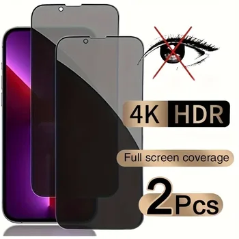 2Pc Privacy Screen Protector Pre iPhone 14 Pro Max 12 13 Mini 11 Pro 15 Plus Tvrdeného Skla Pre IPhone XR XS Max 7 8Plus Sklo
