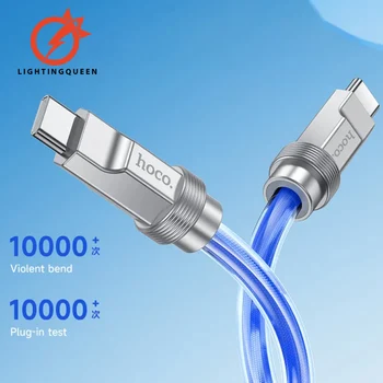 3A USB C Kábel Super Rýchle Nabíjanie Transperant Silikónové 100W, Typ C Kábel Dátový Kábel USB Kábel Pre Xiao Huawei Samsung Nabíjačka