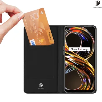 Na Realme 8i Prípade Flip puzdro Plnú Ochranu Stabilný Stojan Kartu s Magnetom Anti-Triasol Mobilný Telefón Prípadoch