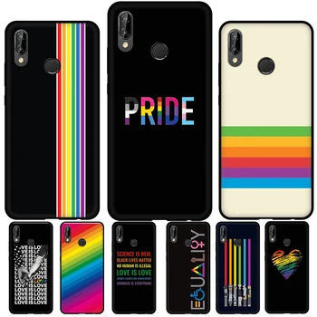 LGBT Gay Pride Dúhová Vlajka Pre Huawei P30 P40 P20 Lite Mate 20 Pro Prípade Huawei P Smart 2019 2021 Z Kryt Telefónu