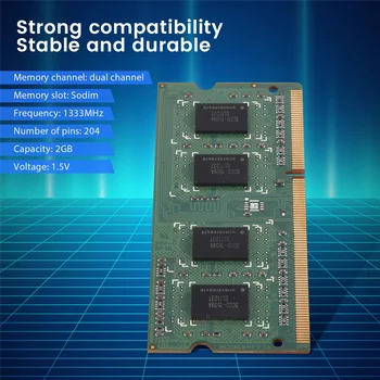 DDR3 2GB SODIMM Pamäte Ram, 1RX8 PC3-10600S 1333Mhz Notebook Ram Pamäť 204Pin 1,5 V Notebooku Pamäťové Moduly