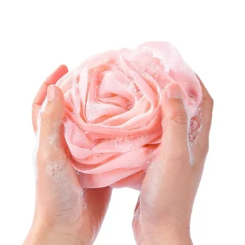 Nové Farbou Vaňa Loptu Vaňa Kvet Loptu Kvet Dospelých Rose Drhnúť Späť Loptu Kúpeľa Foaming Čistý 50g