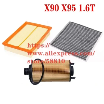 3ks/set Filter Nastavený pre 19-20 Jetour X90/X95 1.6 T vzduchový Filter&olejový Filter&Kabínový Filter