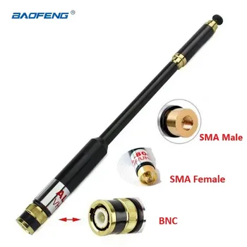 AL-800 SMA Samec/SMA Female/BNC High Gain, Dual Band Rozšíriteľný Anténa pre Baofeng UV-5R 888s Kenwood Walkie Talkie Príslušenstvo