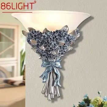 86LIGHT Moderné Nástenné Sconce Lampa LED Ročník Tvorivej Živice Kvet Svetlá Pre Domáce Obývacia Izba, Spálňa Decor