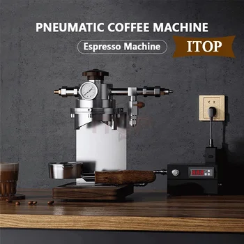 LXCHAN Pneumatické kávovar Domácnosti Príručka Premennej Tlak kávovar Espresso kávovar s 58mm portafilter