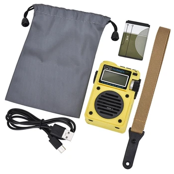 Hanrongda Hrd-701 Prenosné Full-Pásma Digitálne Rádio Subwoofer Zvukové Kvality Bluetooth TF Kartu, Digitálny Displej Rádio