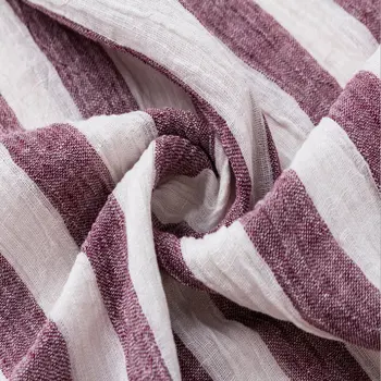 crinkle farbená Priadza široký Pruh bielizeň textílie L1H20
