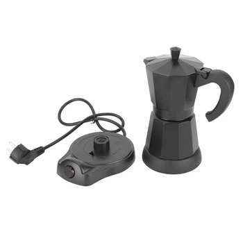 300 ml Prenosné Elektrické kávovar z Nerezovej Ocele Espresso Moka kanvice Percolator Nástroje Filter EÚ PLUG