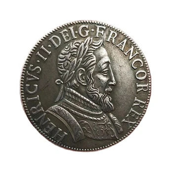 Mince Remesiel 1554 Francúzsko Pamätné Mince Zber Kráľovstvo Teston - Henri II Suvenírov Domáce Dekorácie Darček
