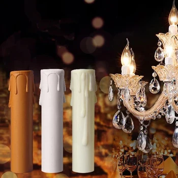 10pcs sviečkach Zásuvky Zahŕňa E14 Sviečka Zahŕňa Rukávy ohňovzdorný, Vintage Štýl Pre Hotel Jedáleň