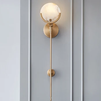 Moderné Zlato Mramorové Steny Lampy, Obývacia Izba, Spálňa Hotel Minimalistický Nočná Lampa LED Domáce Vnútorné Svietidlá