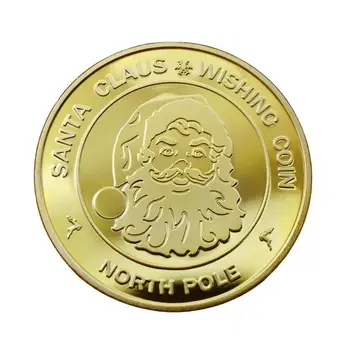 Vianočné Mince Vianočné Text Santa Mincí, Pamätných Mincí, Zber Zliatiny Mince S Veria V Mágiu Na Vianoce