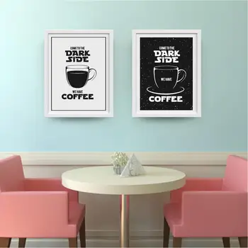 Vtipné Kávy Citát Tlač Tvorivé Ilustračného Plagátu Objavia Kaviareň Wall Art Obraz Na Plátne Maľovanie Kaviareň Kuchyňa Decor