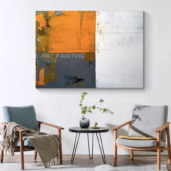 Moderné nový dizajn a módne hrubé olejomaľba abstraktné moderné plátno ručne obývacia izba ozdoby, dekorácie ako darček