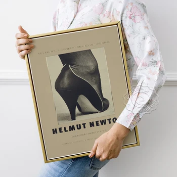 Helmut Newton Výstava Arizona Múzeum Plagátu, Čierne Hodvábne Pančuchy, Vysoké Podpätky Funguje Výtlačkov, Topánok Fotografia, Obrázok Dekor