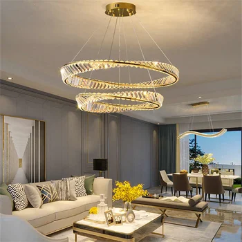 Moderná Obývacia Izba Dekorácie Pre Domov Luxusný Luster K9 Crystal Prívesok Svetlá, Spálne, Kuchyne Ostrov Lampy Svietidlá
