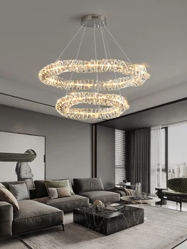 Art Design Snového Moderné Dekoratívne Prispôsobiteľné Luxus Pre Projekt Hotel Crystal LED Luster Prívesok Svetlo